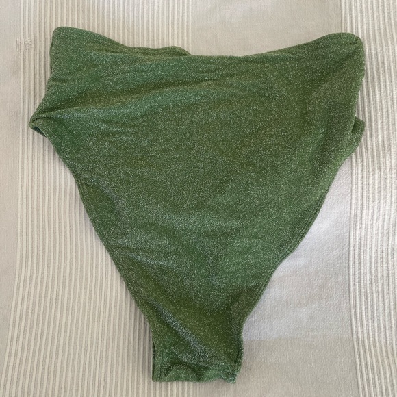 Charlee Swim, Morgan High Waist Bottom, Size M, Olive Sparkle, Australian brand - Picture 4 of 6